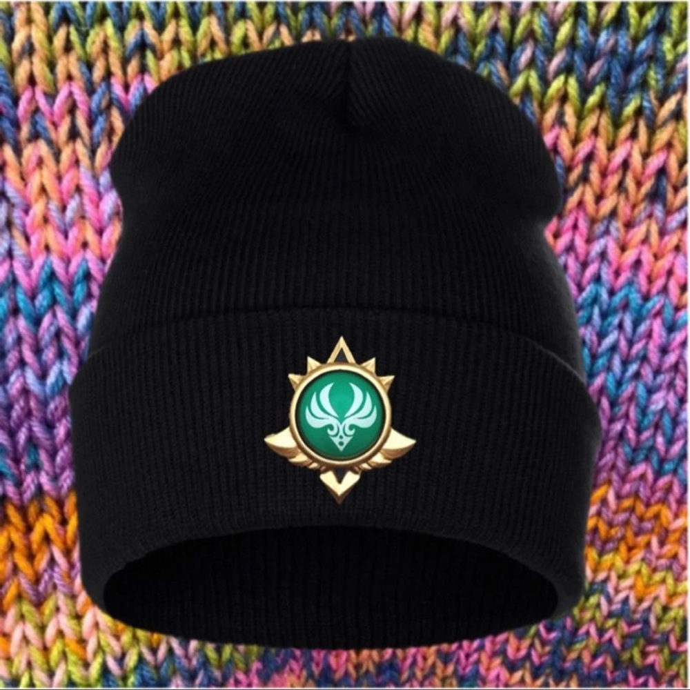 Genshin Impact Anemo Badge Icon Beanie